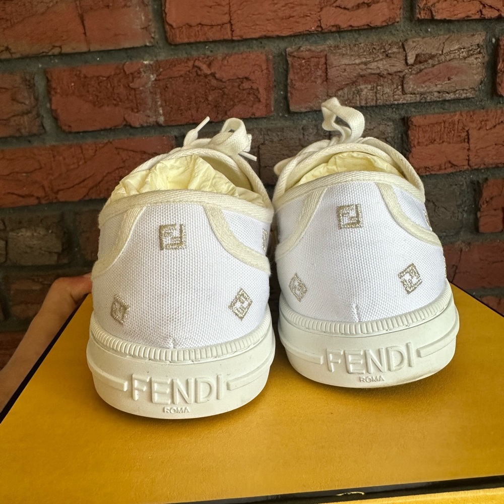 Fendi canvas domino sneakers - Picture 4 of 7